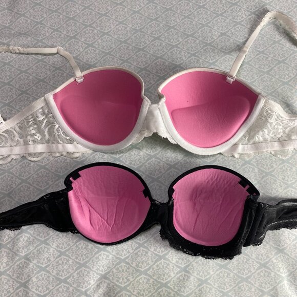 NWOT Victoria's Secret PINK Multi-Way Push-Up Lace Trim Bras *READ description* - Picture 3 of 5